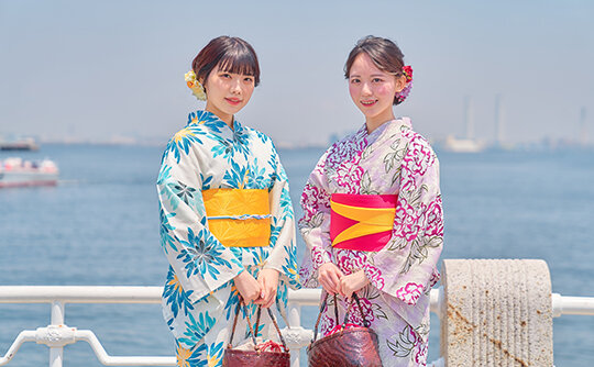 「浴衣でアフタヌーンティー」イメージ